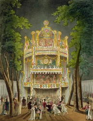 ヴォクソール庭園、1808（アクアチント）